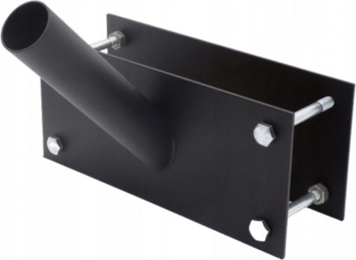 Universele vlaggenhouder met zuignap, houder voor vlaggenhouder voor voertuig, multifunctioneel, aluminiumlegering, siliconen, zwart