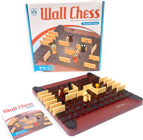 Wall Chess - Klassiek bordspel - 2 tot 4 spelers | Games | bol