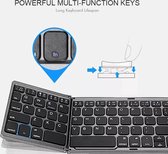 Bol.com Imtex Toetsenbord Draadloos - Wireless Keyboard - Opvouwbaar Mini Bluetooth Toetsenbord met Touchpad - QWERTY Toetsenbor... aanbieding