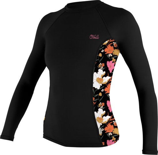 O'Neill Women's Basic Skins Long Sleeve Rash Guard - Fox Pink, Large