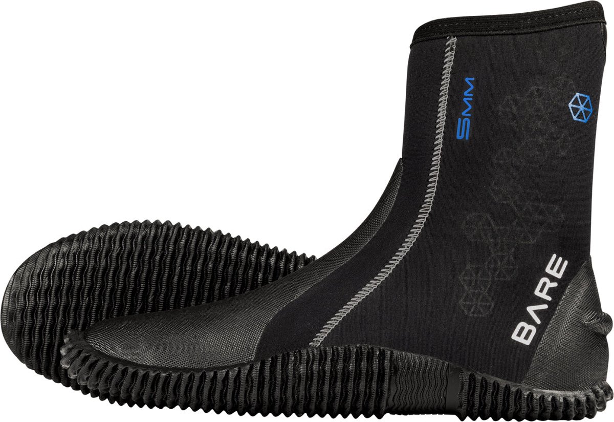 Bare 5mm S-Flex Boots - Duiklaarzen - Volwassenen - Zwart - 43/44