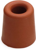 Butée de porte - Rouge - Ø30x24mm - Caoutchouc