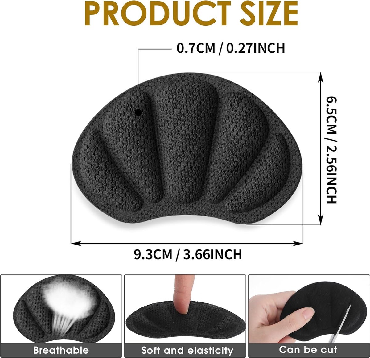 8 Stuks Antislip Schoengrepen - Zelfklevende Schoenpads Voor Hoge Hakken En Platte Schoenen
