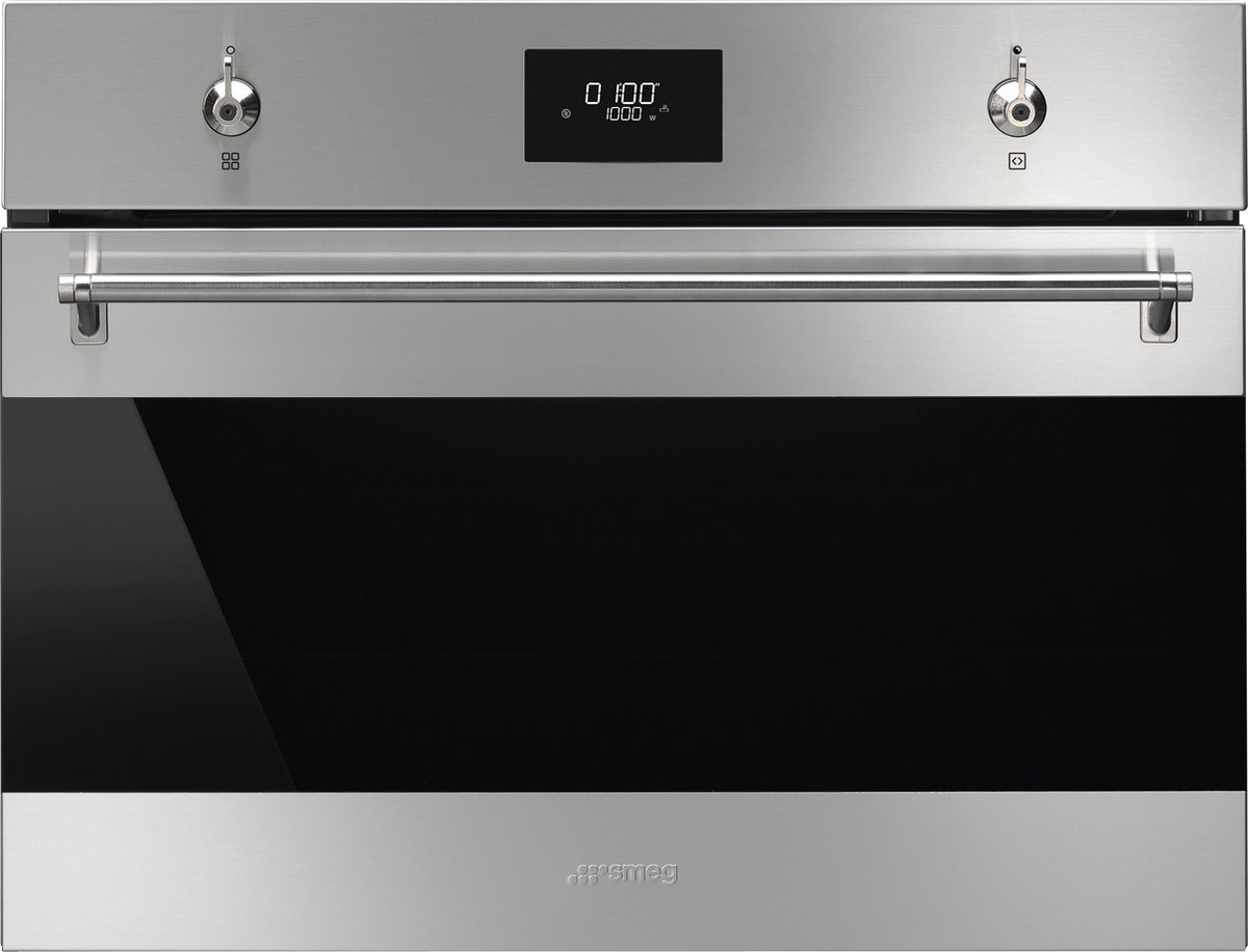 SMEG SO4301M1X - Inbouw Combimagnetron - Grill - 40 L - 3300 W - 45 cm - RVS