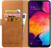 Rosso Element Samsung Galaxy A50 Hoesje Book Cover Lichtbruin