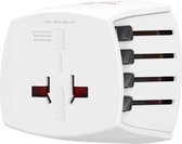 Bol.com Universele reisadapter voor meerdere bestemmingen - VS Groot-Brittannië China Japan Australië - wit aanbieding