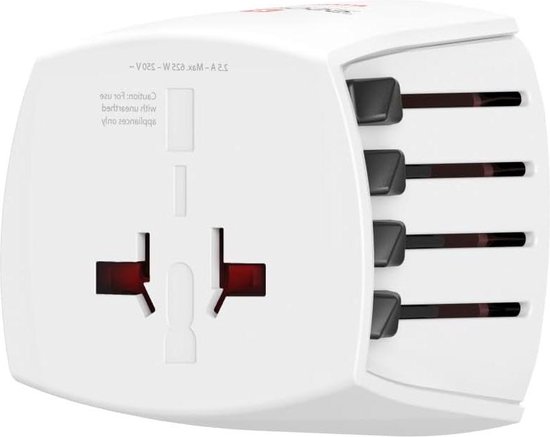 Oliveria 2 Stück Reiseadapter, US zu EU Steckdosenadapter