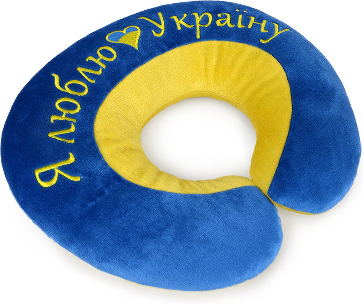 WP Merchandise - Ik hou van Oekraïne Reizen Nekkussen