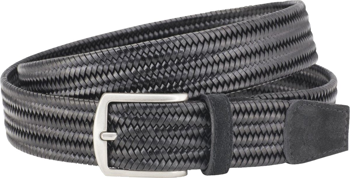 LINDENMANN leren heren riem - zwart