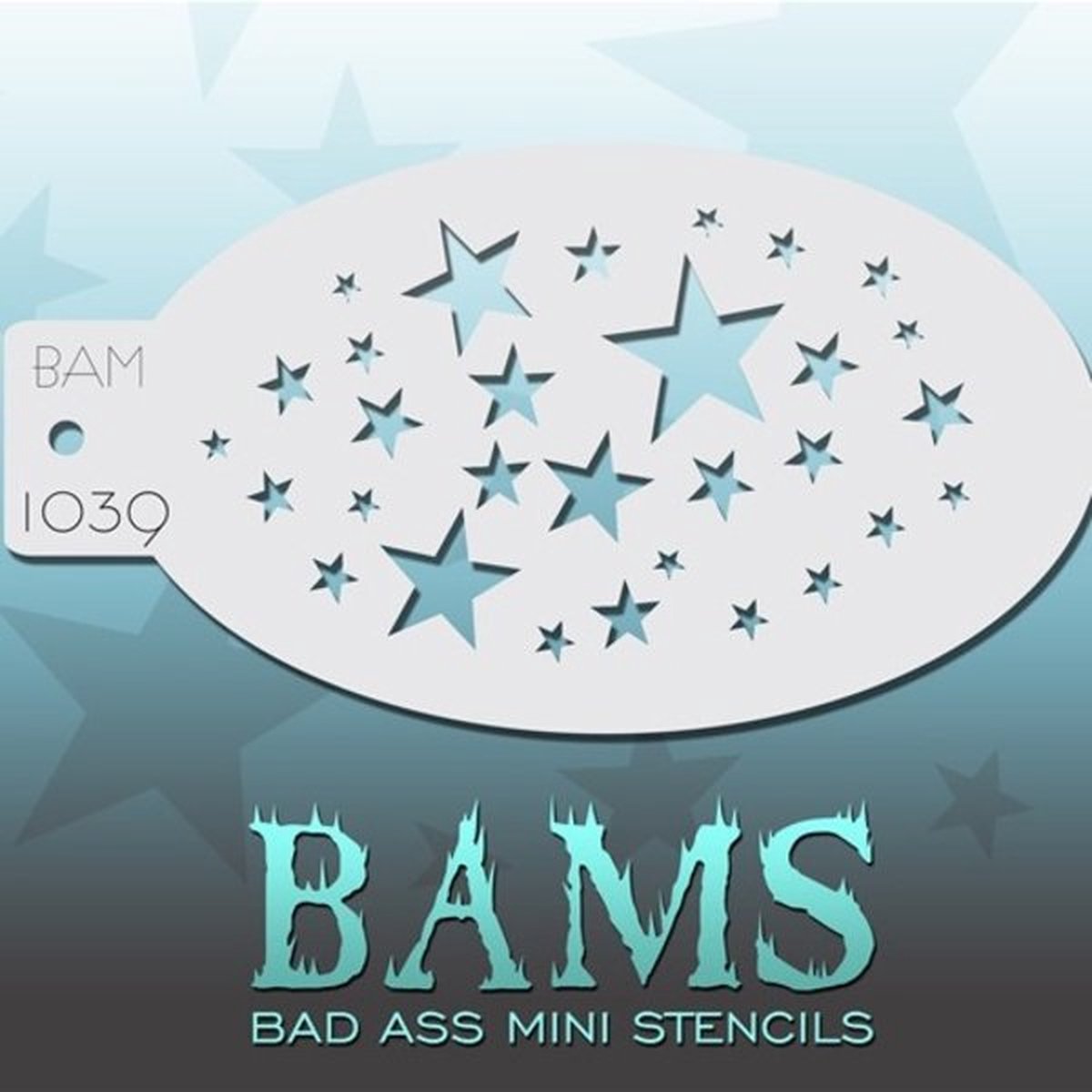 Schmink Sjabloon BadAss 1039 Stars
