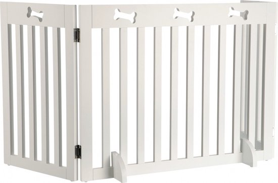 Trixie Afsluithek Wit 3 Panelen - 82-124X61 CM