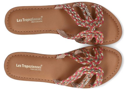 Les Tropeziennes Dames Slipper Chamia Kaki/multi | Maat: 38