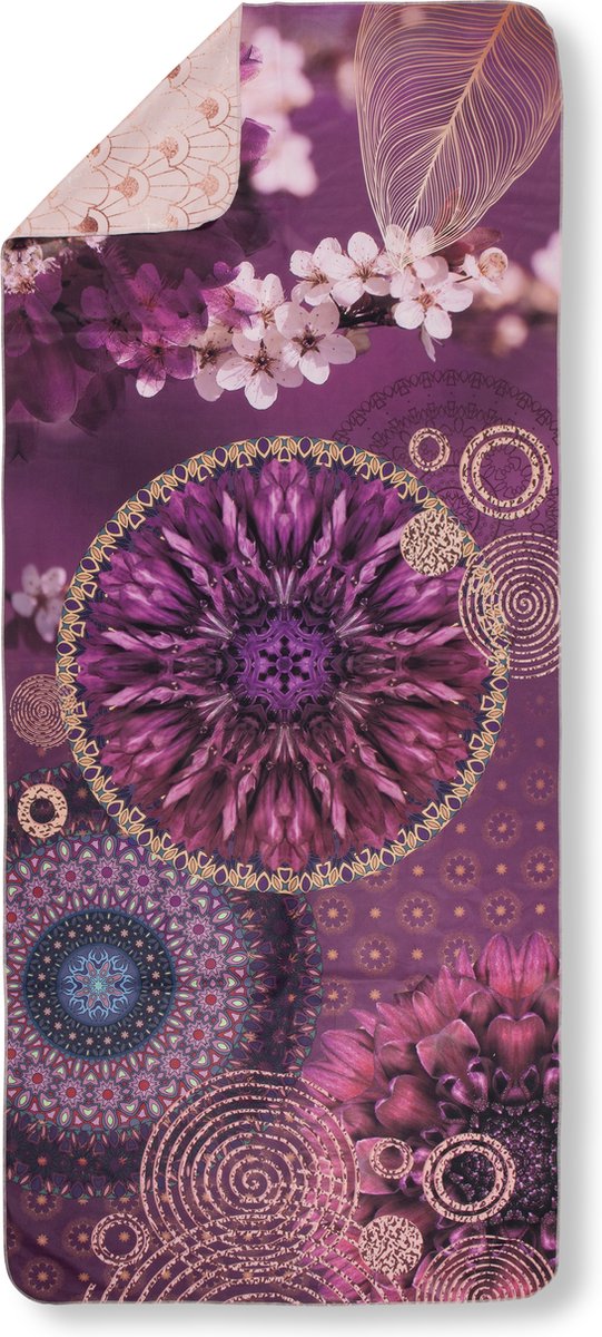 HIP Yoga / Reishanddoek "mandala's en bloemen" - Multi - (75x180 cm) - Microvezel