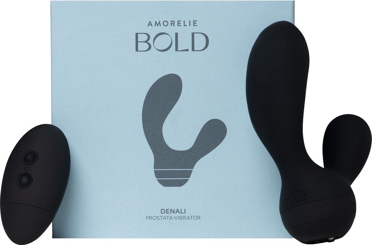 Goedkoopste Amorelie Bold - Denali - Dubbele Stimulatie - Prostaat Vibrator - Sex Toys voor Mannen - Sex Toys voor Vrouwen - Buttplug - Zwart