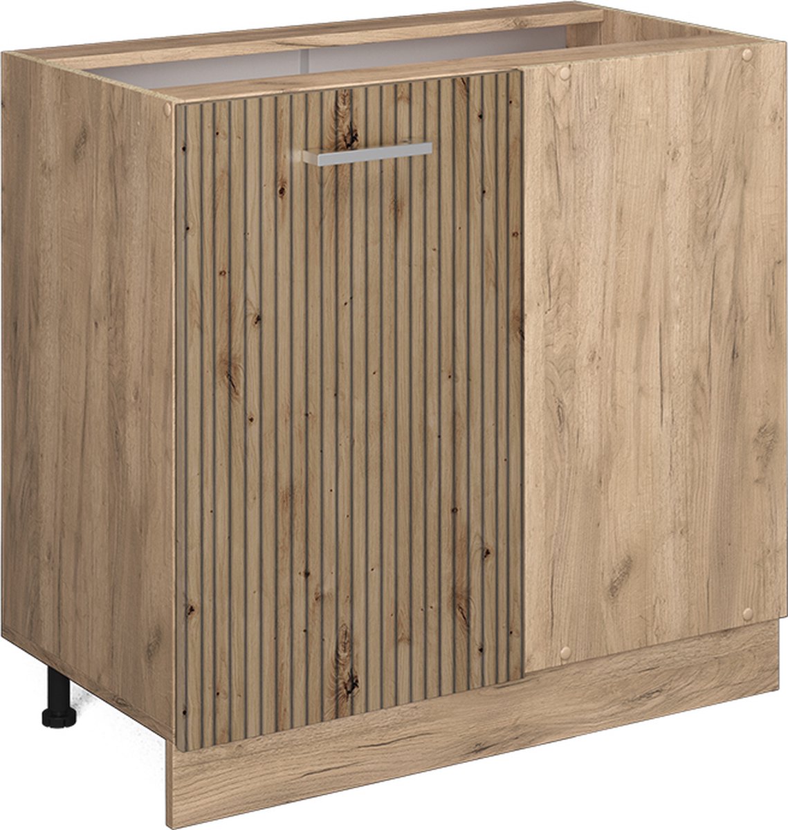 Vicco R-Line Hoekkast – 86 cm WB Marmer Artisanaal eiken Artisanaal eiken/Goudkleurig Eiken