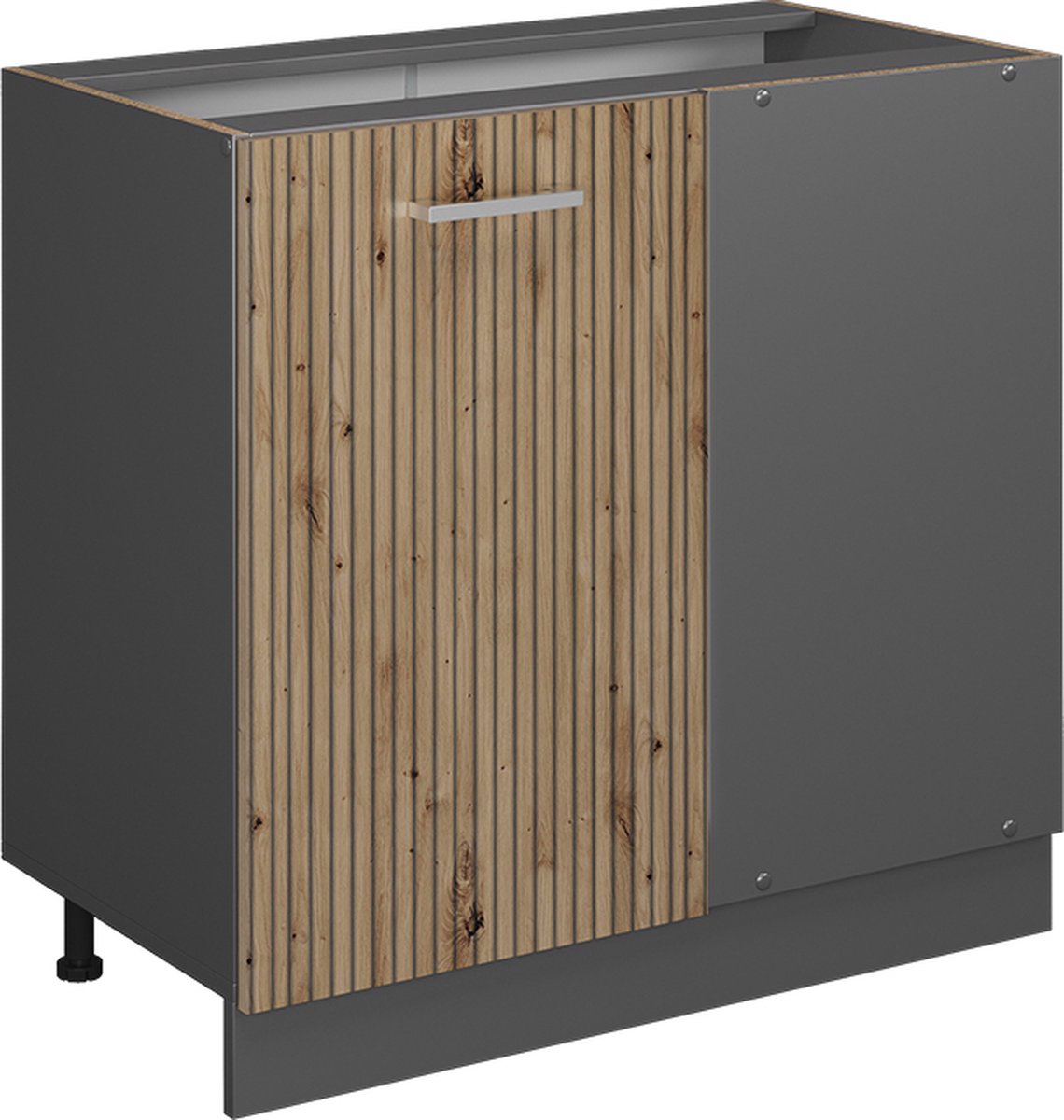 Vicco R-Line Hoekkast – 86 cm zonder werkblad Artisanaal eiken Artisanaal eiken/Antraciet