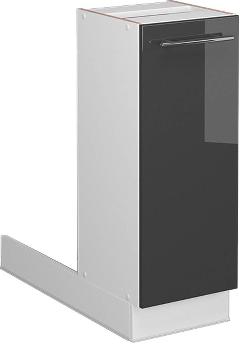 Vicco Fame-Line Keukeneiland – 30 cm zonder werkblad Antraciet Hoogglans Antraciet Hoogglans/Wit