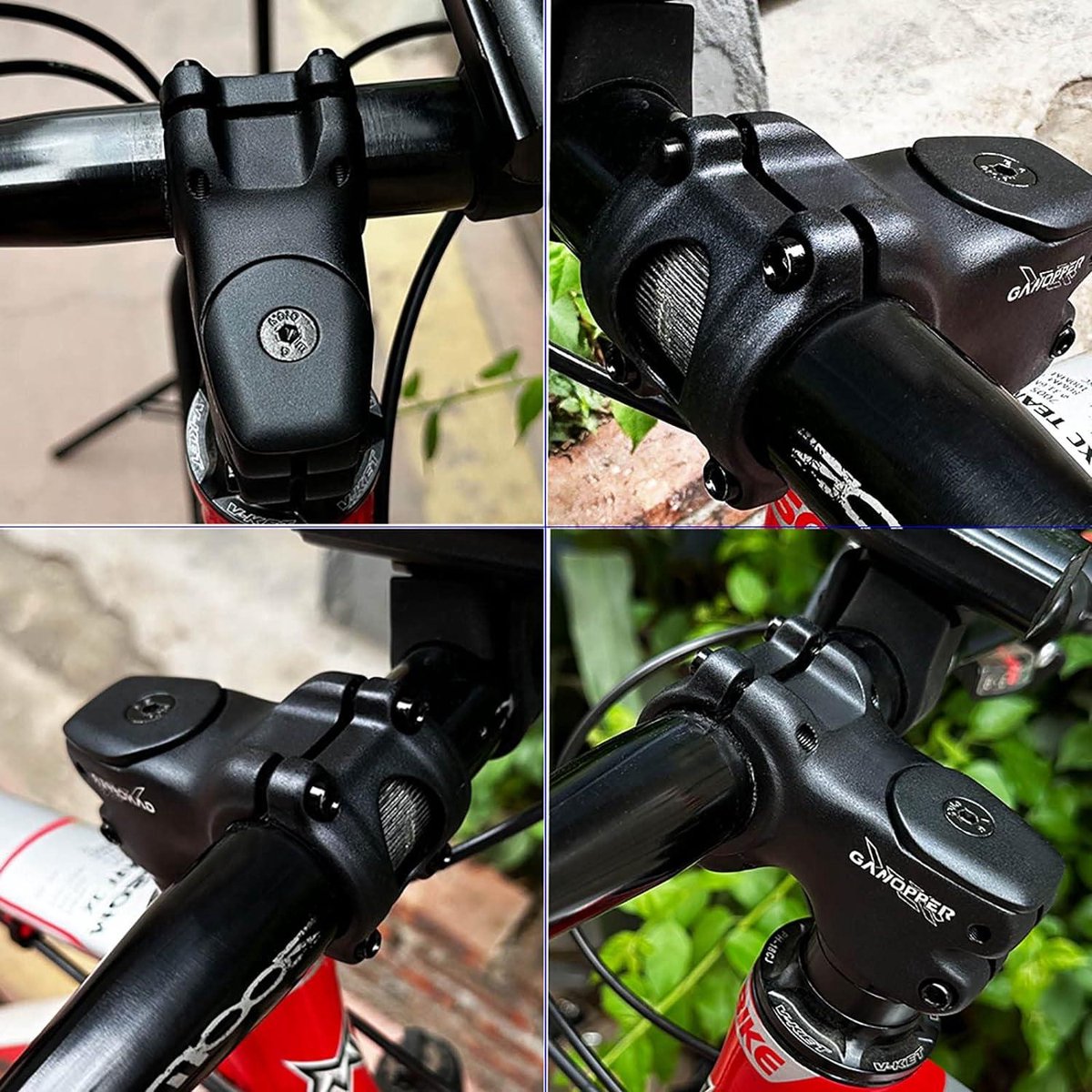 Potence VTT 70mm 10° CYSKY - Alliage Aluminium 31.8mm, Pour Guidon Riser, Vélo Route, VTT, BMX