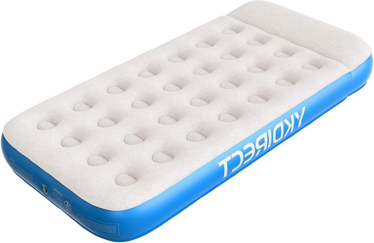 Opblaasbaar campingluchtbed met ingebouwd kussen voor familie camping en reizen - waterdicht en comfortabel - YKDIRECT Air Mattress