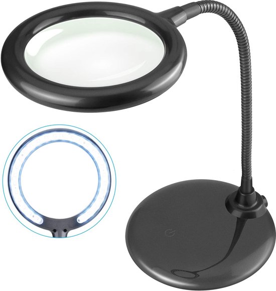 MINVOO Handloep, vergrootglas 13x, 110 mm, leesloep voor
