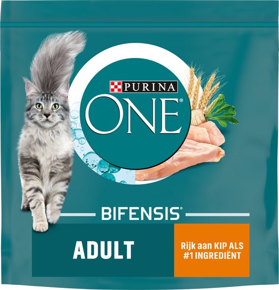 PURINA® ONE Adult Rijk aan Kip & Volkoren granen brokjes 1,5 kg
