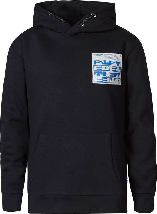 Foto: Petrol industries jongens backprint hoodie kachemak zwart maat 164