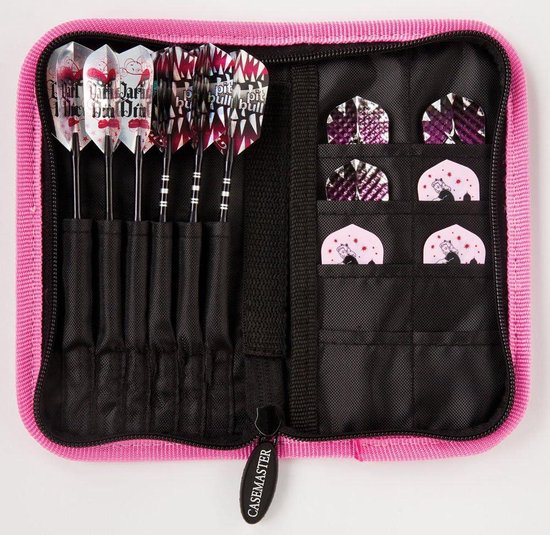 Deluxe Nylon Dart Case voor Staal en Soft Tip Darts - Houdt 6 Darts - Inclusief 8 Zakken - Accessoires voor Vluchten, Schachten en Tips van USA Gear — afbeelding 2