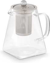 Bol.com Vivalto Design Theepot - 800 ml - glas - transparant - deksel/handvat/infuser - theekan aanbieding
