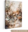 Beige, Abstracte bloemen
