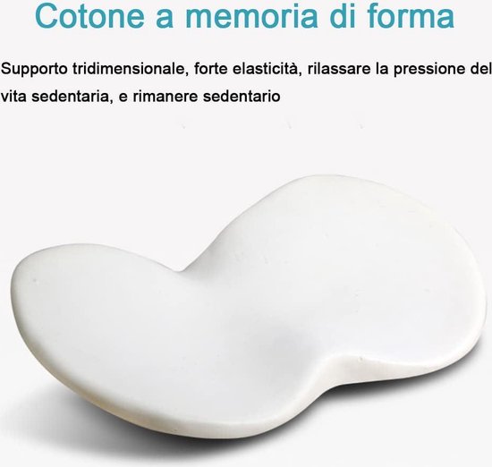 Coussin de siège de voiture universel, coussin en mousse à mémoire de forme pour soutien du dos, lavable et respirant, noir