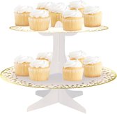 Alfven Kartonnen taartstandaard 3 etages, cupcake-standaard, papieren