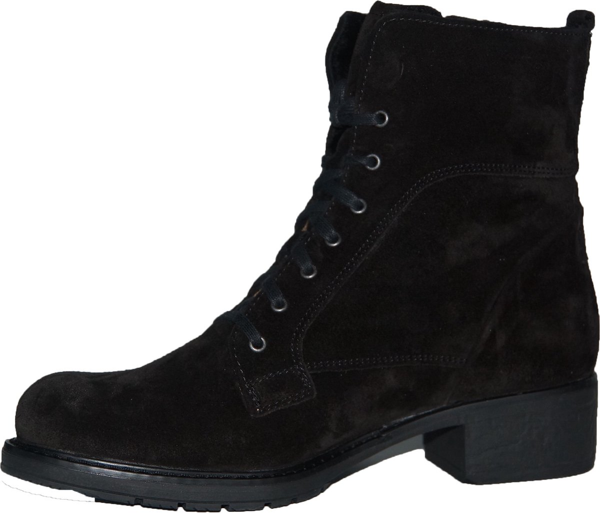 Durea 9649 wijdte E Zwart Suede (37 5)
