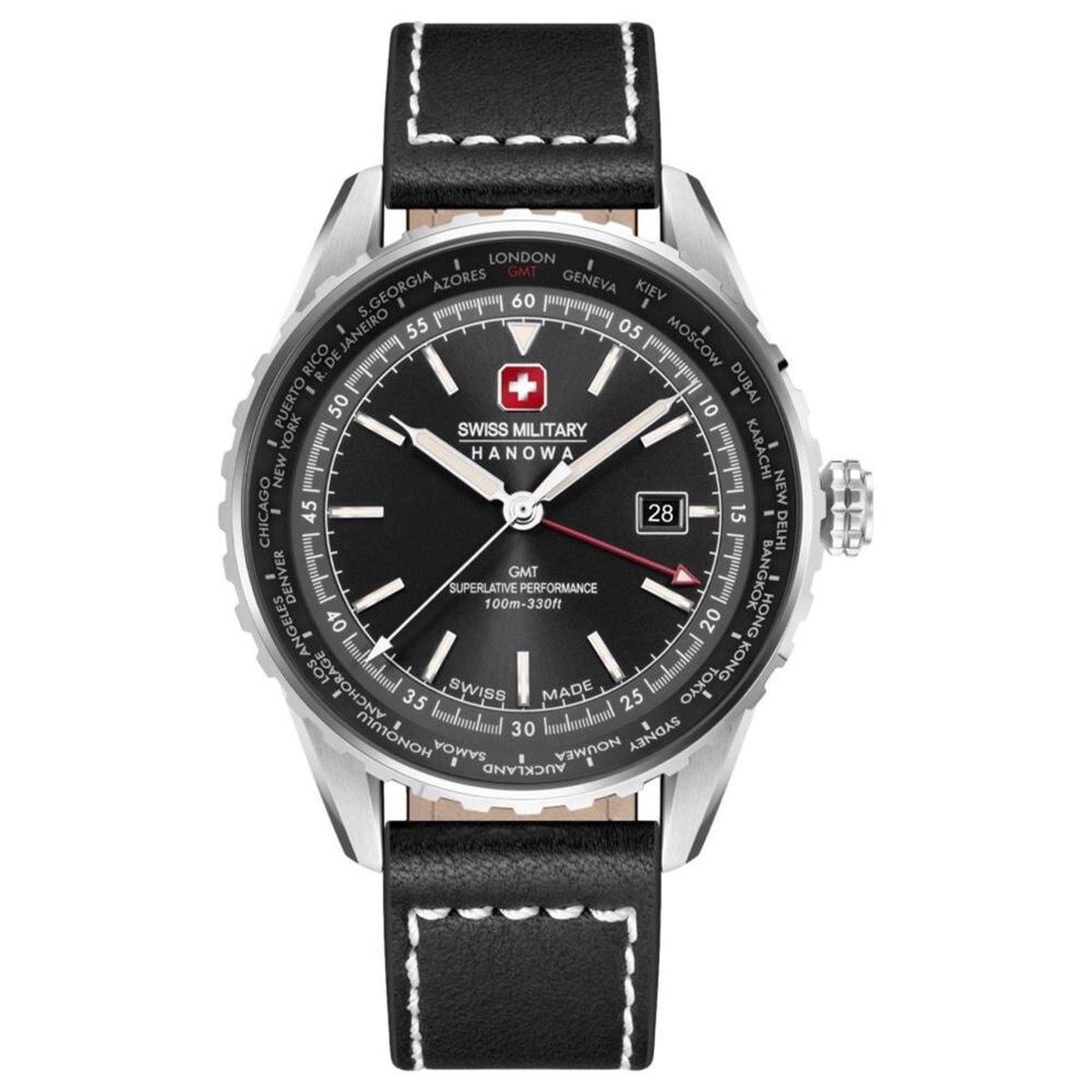 Swiss Military Hanowa - SMWGB0003201 - Polshorloge - Heren - Kwarts - Afterburn GMT