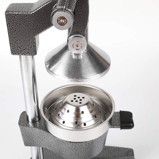 Professionele citruspers - handmatige citruspers voor sinaasappels en limoenen - metalen citroenpers - hoogwaardige keuken citruspers (grijs) citruspers — afbeelding 4