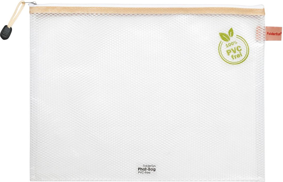 Goedkoopste Ritszak FolderSys, lus & koord, PVC-vrij, transparant kunststof, diverse afmetingen, 10 stuks