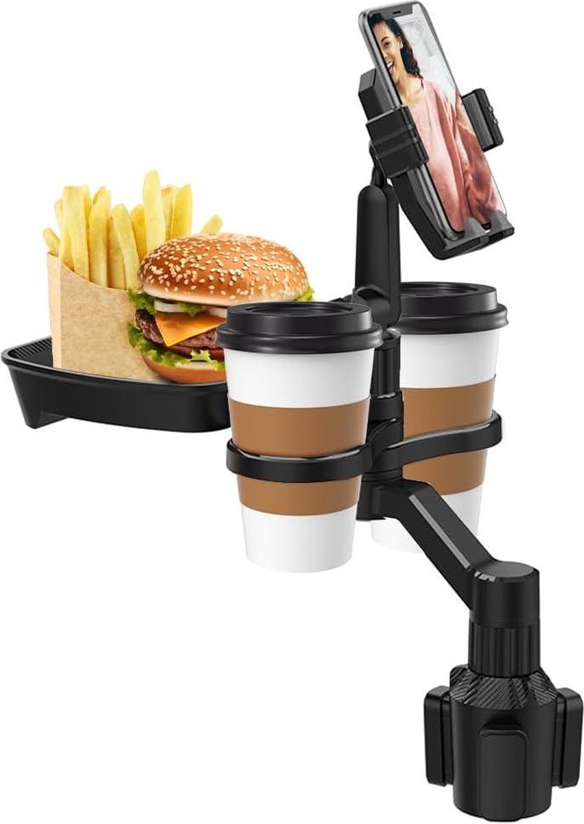 Image of 360 graden verstelbare autotafel - multifunctionele tafel voor voedingstabletten en telefoonhouder Auto tafel