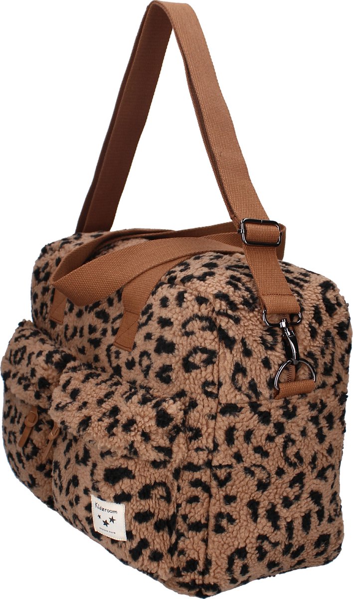 Kidzroom Care Carry Allure Luiertas - Beige - Teddy - Verschoonmatje - Verstelbare schouderband - Ophanglussen kinderwagen thumbnail 2