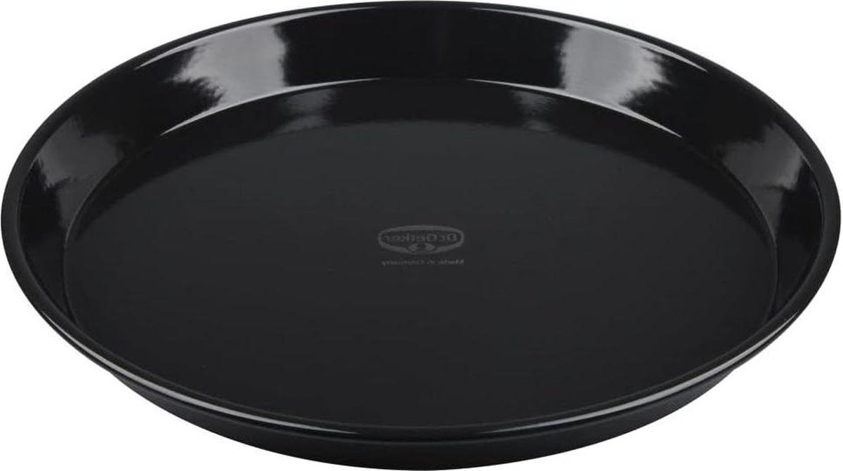 Premium Bakplaat Emaille Hittebestendig & Duurzaam Diameter Bovenkant 32 cm Zwart