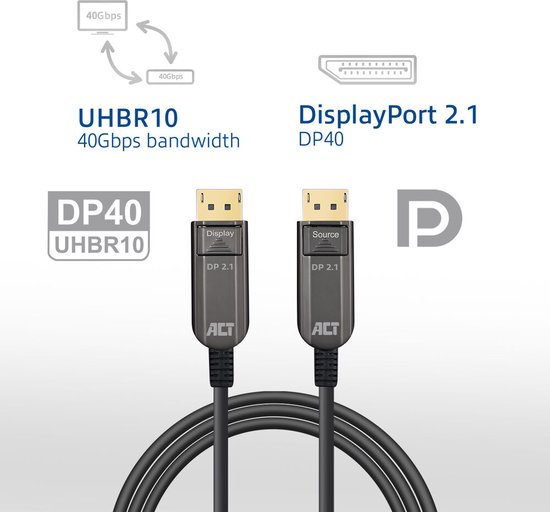 StarTech Cavo displayport da certificato vesa dp21 2m dp40 cable CAVI