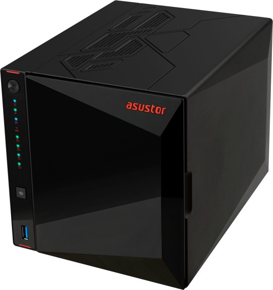Asustor AS5404T data-opslag-server NAS Intel® Celeron® N5105 4 GB DDR4 0 TB ADM Zwart van Asustor — afbeelding 4