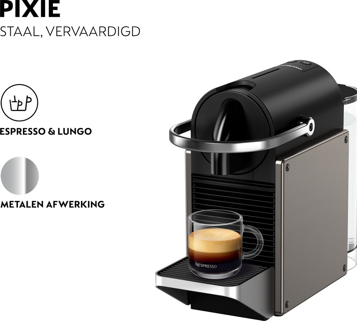 Krups Nespresso Pixie XN306T - Koffiecupmachine thumbnail 6