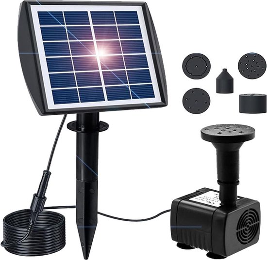 50W zonne-waterpomp DC12V 800L/H Geluidsarme zonne-waterfonteinpomp