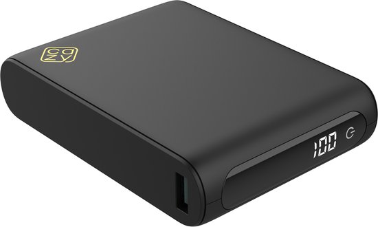 Cazy Powerbank 20000 mAh – LED Display – Snellaadfunctie – Zwart