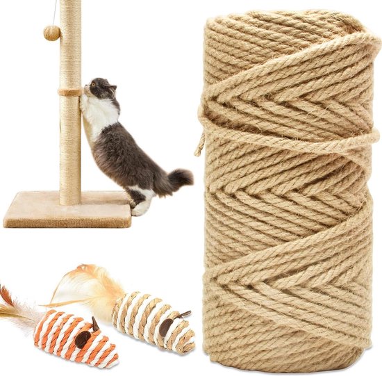 Kat Sisal Touw 164 Voeten 4 Mm voor Scratcher Reparatie en