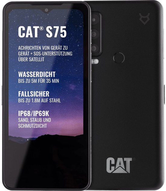 Smartphone Bullit Mobile CS75-DAB-ROE-NN 6,58“ Black 128 GB