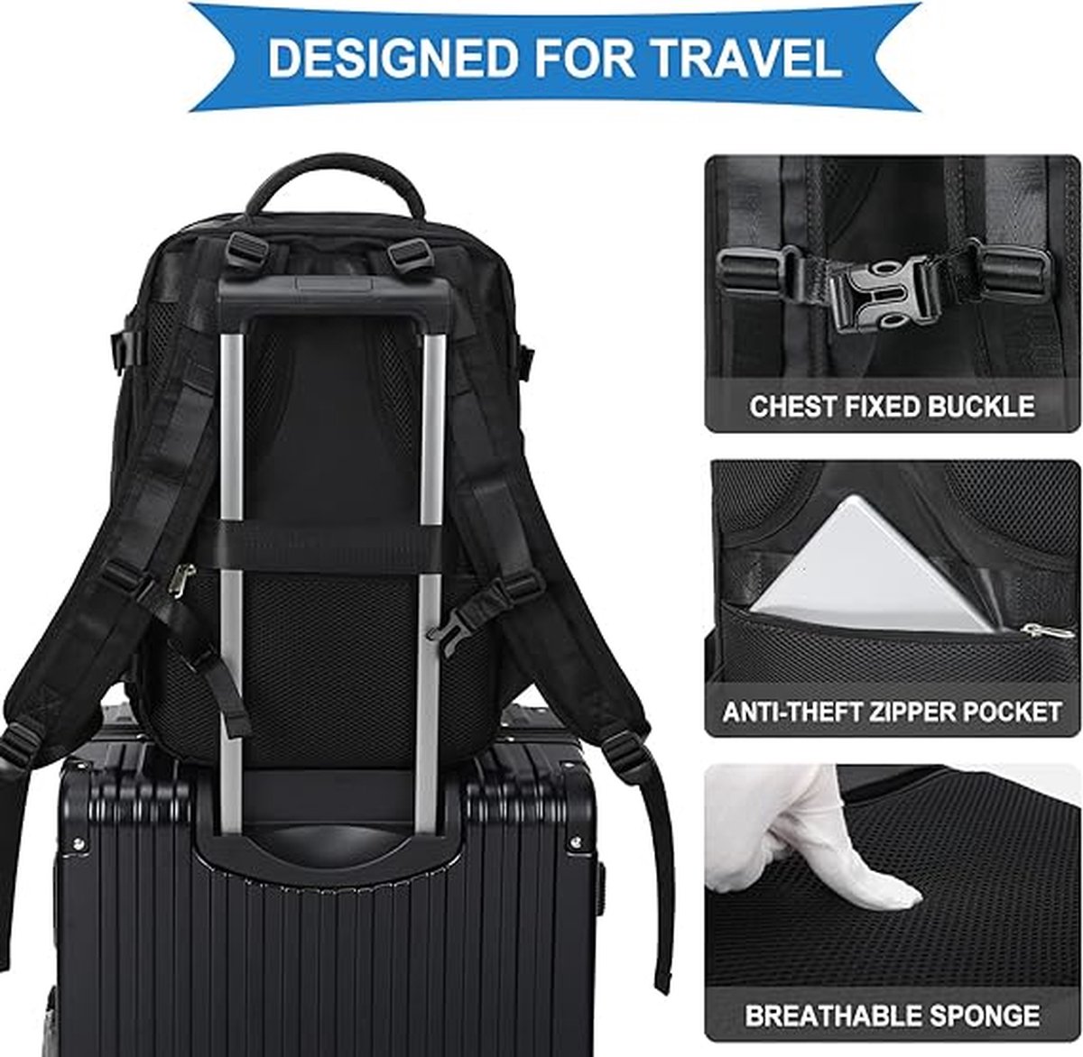 SZLX Ryanair Rugzak 40x20x25 Handbagage Easyjet 45x36x20 Vrouwen