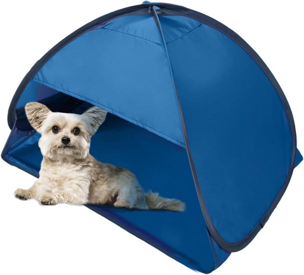 Beach Sun Shelters - Pop Up Sunshade Tent for Anti-UV Windproof Camping Picnic - Small Dogs Cats and Other Small Pets Blue Beach Tent