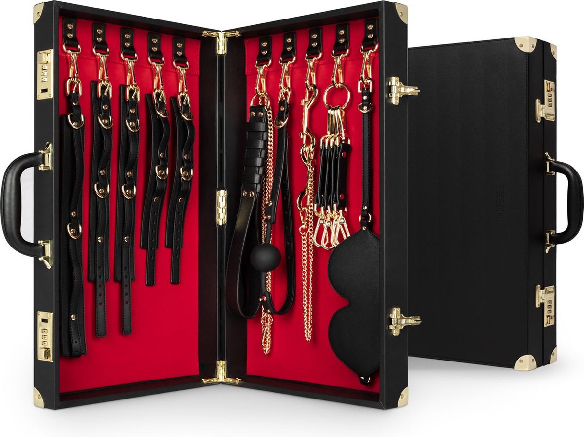 Goedkoopste Bedroom Fantasies - Bondage Koffer 13 Stuks - PU Lleer