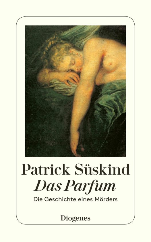 Cover van 'Das Parfum' door Patrick Süskind. Een schilderij van een slapende vrouw met een sluier.