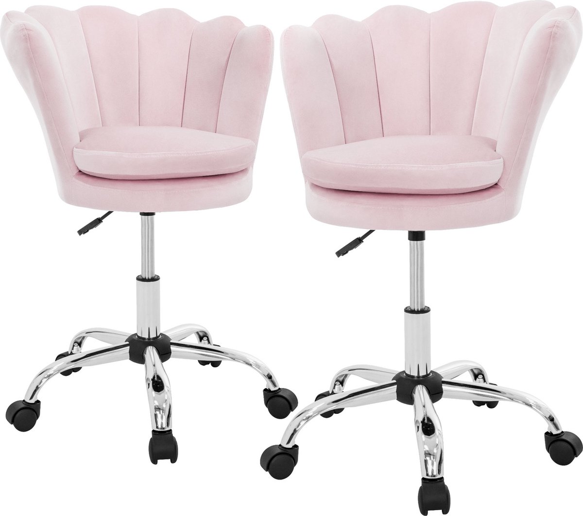 Bureaustoel met wielen en rugleuning - afbeelding 3